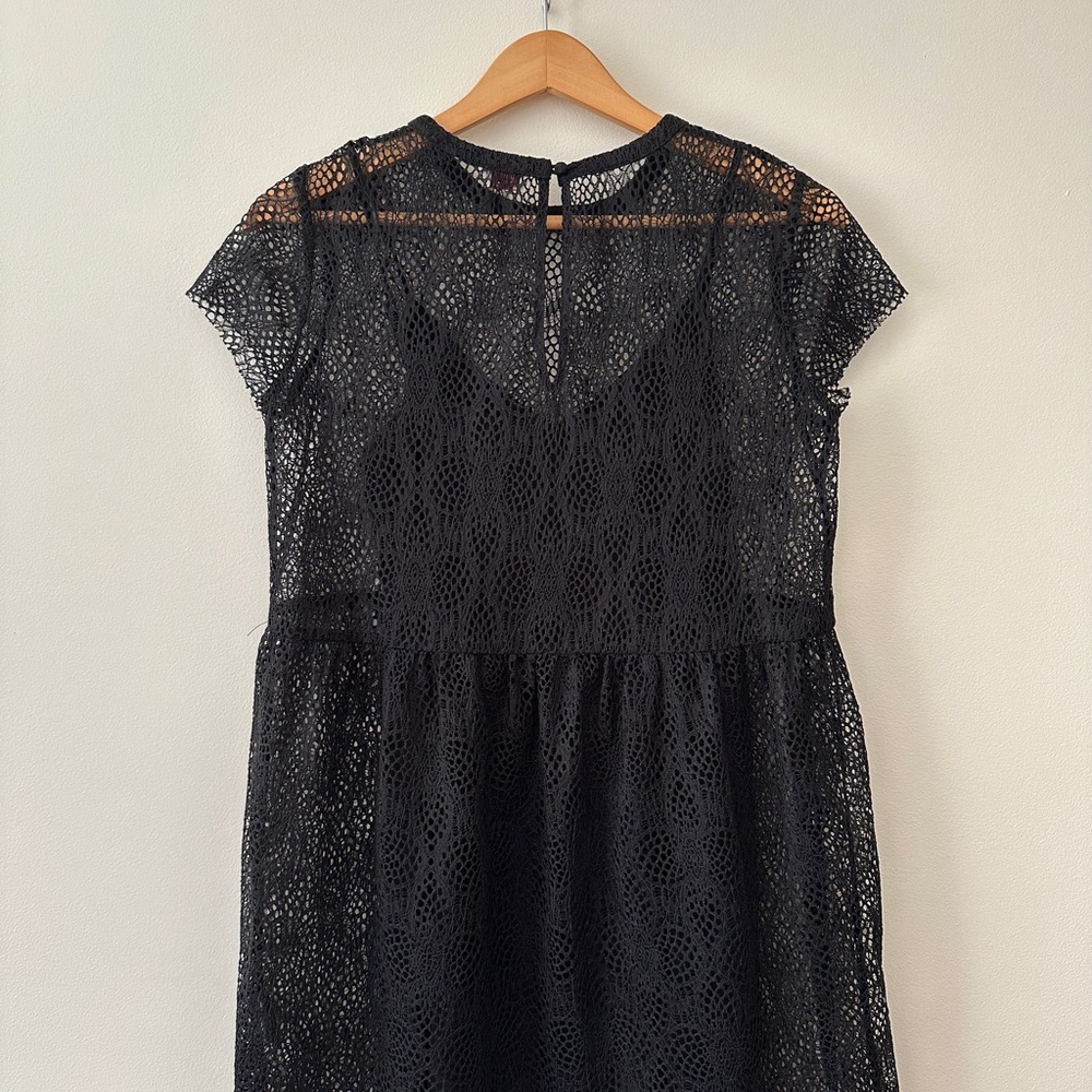 Aritzia Little Moon Black Lace Mini Dress Size XXS